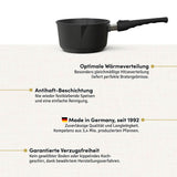 Stieltopf mit 2 Ausgießern, Ø 18 cm I Deckel optional