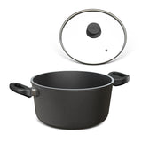 Der Hoffmann Kochtopf 1124 mit festen Griffen und passendem Deckel ist der robuste Allrounder für anspruchsvolles Kochen im Alltag.