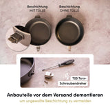 Bitte entferne alle Anbauteile vor der Wiederbeschichtung, damit ein reibungsloser Ablauf gewährleistet ist.
