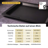Flache Backplatte I Backblech 459x360 mm I PFAS-Frei