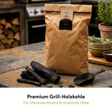 Premium Buchen-Grillholzkohle