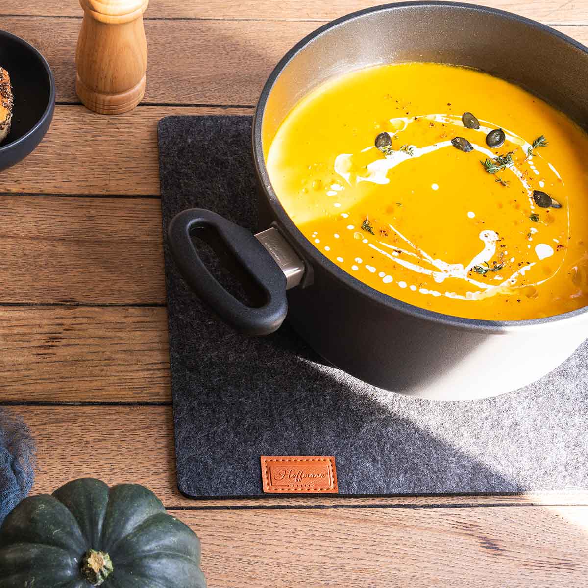 Frische Kürbissuppe
