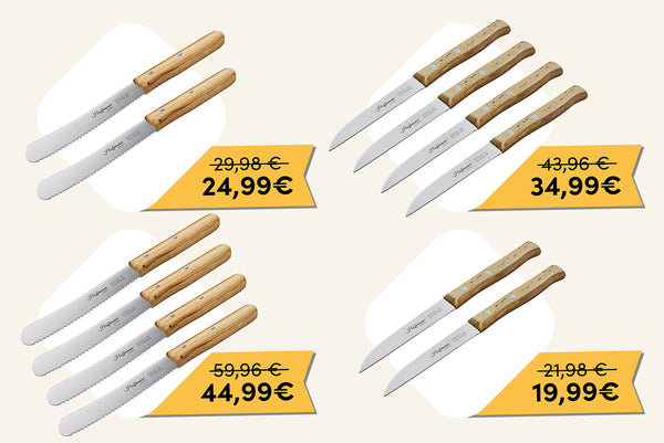 Unsere Sparsets mit kleinen Messern bieten große Qualität im kompakten Format – ideal für feine Schneidarbeiten und den täglichen Einsatz.