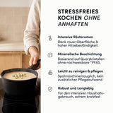 Stieltopf mit 2 Ausgießern | STONIQ | PFAS-FREI