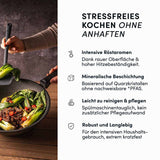 Wokpfanne Ø 30 cm | STONIQ | PFAS-FREI