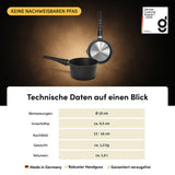 Stieltopf mit 2 Ausgießern | STONIQ | PFAS-FREI