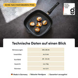 Grillpfanne eckig I STONIQ I PFAS-Frei
