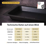 Tiefe Backplatte I Backblech 447x360 mm I PFAS-Frei